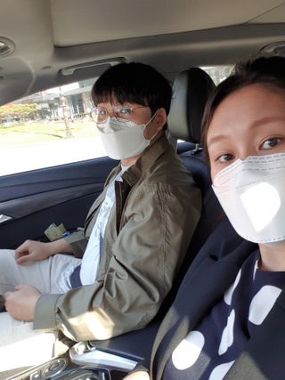 데일리브레스황사마스크KF94대형 데일리브레스 황사방역마스크 KF94 대형 — 5점을 준 리뷰어가 2021년 4월 올린 사용 사진