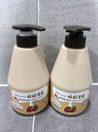 [과일나라] 피부가 마시는 커피우유 바디클렌저&바디로션 — 4점을 준 리뷰어가 2022년 3월 올린 사용 사진
