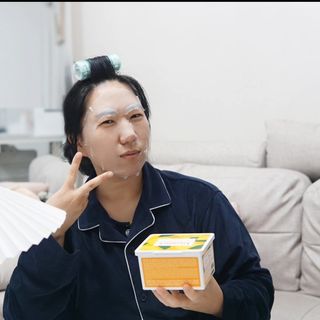 제주인디 비타민 씨 데일리 모닝 케어 마스크 — 5점을 준 리뷰어가 2023년 12월 올린 사용 사진
