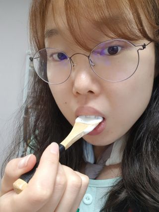 매일바이오 토핑요거트 — 5점을 준 리뷰어가 2021년 5월 올린 사용 사진