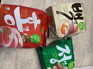 [풀무원] 자연은맛있다 정면, 백면, 홍면  세트 — 5점을 준 리뷰어가 2021년 4월 올린 사용 사진