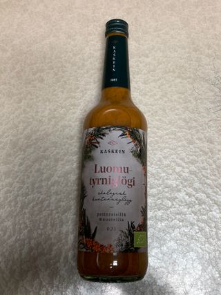 H365 [Kaskein Luomutyrniglögi] 핀란드 전통 무알콜 멀드와인 시벅톤 글로기 — 4.5점을 준 리뷰어가 2021년 4월 올린 사용 사진