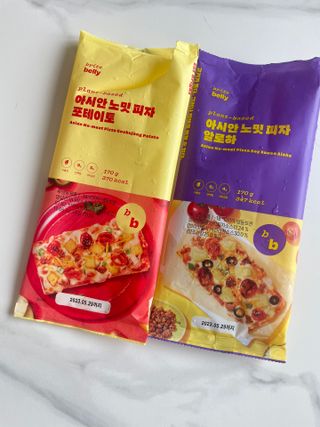 브라잇벨리 비건피자 [노밋피자알로하 & 노밋피자포테이토] 2가지맛 — 5점을 준 리뷰어가 2022년 7월 올린 사용 사진