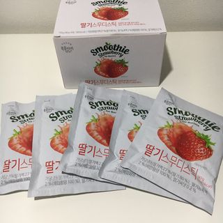 [복음자리] 바리스타 패키지 2종 랜덤발송 (딸기스무디 스틱+샤인머스캣에이드 or 망고스무디+자몽에이드) — 5점을 준 리뷰어가 2022년 7월 올린 사용 사진