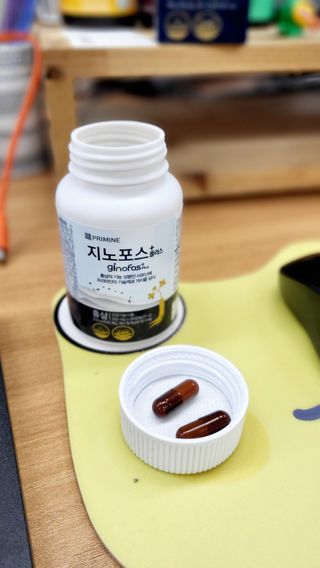 프리마인 홍삼의 강력한 에너지, 이제는 흡수율을 높인 최첨단 캡슐로 간편하게 초고속 충전하세요. — 5점을 준 리뷰어가 2022년 9월 올린 사용 사진