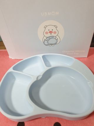 유비맘 캐릭터 실리콘 흡착 식판_색상 랜덤발송 — 5점을 준 리뷰어가 2021년 1월 올린 사용 사진
