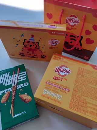 광동생활건강 [광동] 비타500데일리스틱  ★빼빼로데이★ 30포+70포+ 뚱랑이스티커+빼빼로+쇼핑백 — 4점을 준 리뷰어가 2022년 11월 올린 사용 사진