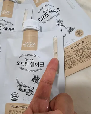 헤이빈즈 식사대용 식물성단백질 다이어트쉐이크 파우치 5일분 — 5점을 준 리뷰어가 2023년 3월 올린 사용 사진