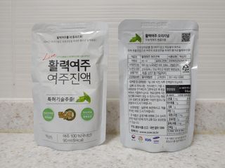 참유원 특허제조 활력 여주진액 여주즙 50포 — 5점을 준 리뷰어가 2022년 3월 올린 사용 사진