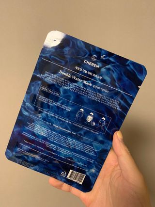 체르엠 그린 케비어 더블워터 마스크팩 5매입  2팩 — 5점을 준 리뷰어가 2021년 11월 올린 사용 사진