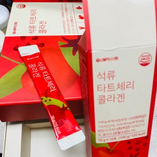 서울약사신협_석류 타트체리 콜라겐_10g x 30포 — 4점을 준 리뷰어가 2021년 7월 올린 사용 사진