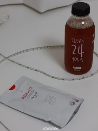 클린24시간 1BOX(5포) + 전용보틀(500ml) — 5점을 준 리뷰어가 2023년 6월 올린 사용 사진