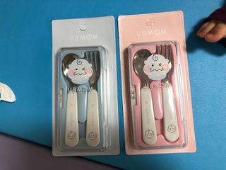유비맘 스푼포크 케이스 세트 1+1 _컬러랜덤 발송 — 5점을 준 리뷰어가 2021년 2월 올린 사용 사진
