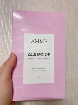 아므 스칼프 릴렉싱 샴푸 — 5점을 준 리뷰어가 2021년 4월 올린 사용 사진