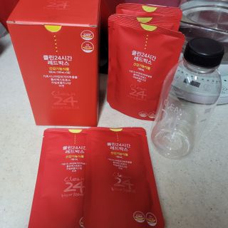 클린24시간 레드박스 1BOX(5포) + 전용보틀(500ml) — 5점을 준 리뷰어가 2024년 1월 올린 사용 사진
