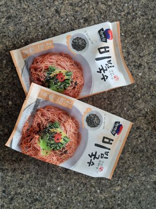 [한면원] 비빔국수 2인분 — 4점을 준 리뷰어가 2022년 8월 올린 사용 사진
