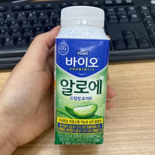 LIVE 매일바이오 알로에 드링킹 요거트 — 5점을 준 리뷰어가 2022년 4월 올린 사용 사진