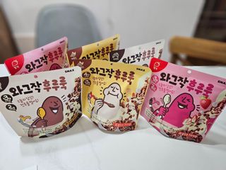 스낵스 와그작후루룩 3종_카카오2봉+아몬드2봉+딸기2봉 (총 6봉) — 5점을 준 리뷰어가 2024년 2월 올린 사용 사진