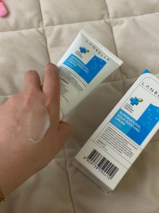 랑벨 수퍼내츄럴 아쿠아 수딩 크림 100ml — 5점을 준 리뷰어가 2022년 4월 올린 사용 사진