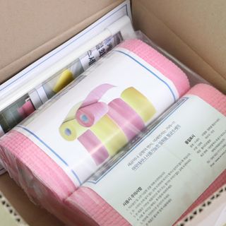 위케어 일회용 향균 수세미 50매 2롤 세트 총 100매 Pink — 5점을 준 리뷰어가 2021년 2월 올린 사용 사진