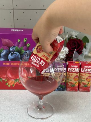[롯데칠성] 야채듬뿍 더'진한 [롯데칠성] 야채는 이제 COLORFULL! 야채듬뿍  더 진한 레드 4개 +퍼플 4개 (총 8개) — 5점을 준 리뷰어가 2023년 6월 올린 사용 사진