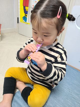 다나음 180도 칼슘젤리+아연면역젤리 — 3점을 준 리뷰어가 2022년 1월 올린 사용 사진