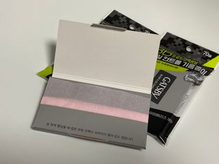 [갸스비] 메이크업은 그대로, 피지만 쏙 - BB킵 오일컨트롤 파우더 페이퍼 — 5점을 준 리뷰어가 2021년 6월 올린 사용 사진