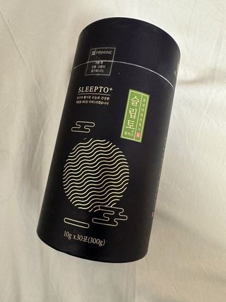 프리마인 자체 기업부설 연구소에서 찾아낸 건강한 수면의 비밀.  슬립토 플러스 30포 — 5점을 준 리뷰어가 2023년 4월 올린 사용 사진