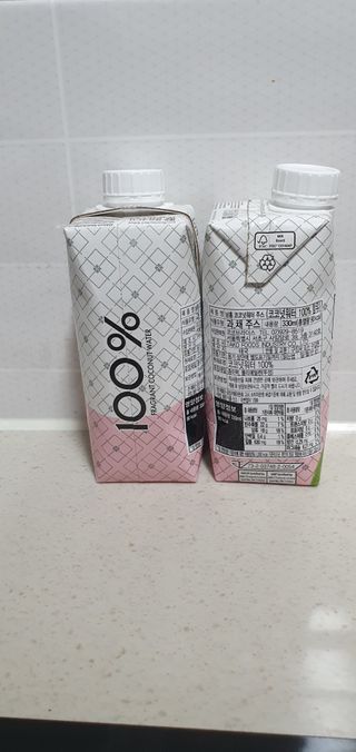 남홈 코코넛워터 주스 100퍼센트 — 5점을 준 리뷰어가 2021년 3월 올린 사용 사진
