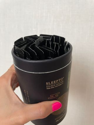 프리마인 자체 기업부설 연구소에서 찾아낸 건강한 수면의 비밀.  슬립토 플러스 30포 — 5점을 준 리뷰어가 2022년 8월 올린 사용 사진