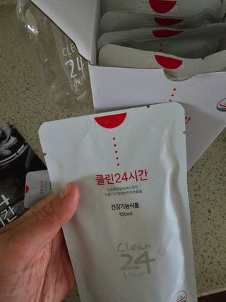 클린24시간 1BOX(5포) + 전용보틀(500ml) — 5점을 준 리뷰어가 2023년 5월 올린 사용 사진