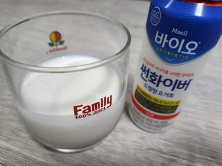 LIVE 매일바이오 썬화이버 드링킹 요거트 — 5점을 준 리뷰어가 2022년 8월 올린 사용 사진