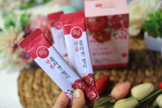 함초록 Rg+ 석류콜라겐젤리 — 3점을 준 리뷰어가 2021년 3월 올린 사용 사진