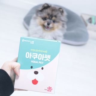 펫시랩 반려견용 액상 프리바이오틱스 아쿠아펫 — 5점을 준 리뷰어가 2021년 1월 올린 사용 사진