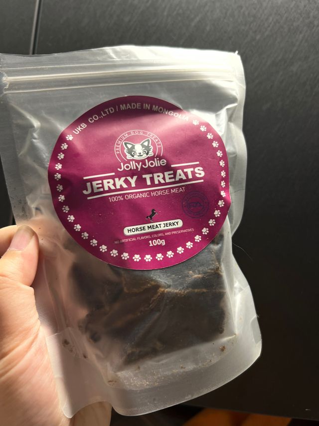 [졸리졸리] 말고기 육포 간식 (HORSE MEAT JERKY) 리뷰 사진