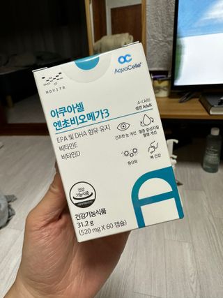 메디포스트 모비타 아쿠아셀 엔초비오메가3 60캡슐 — 4.5점을 준 리뷰어가 2022년 12월 올린 사용 사진