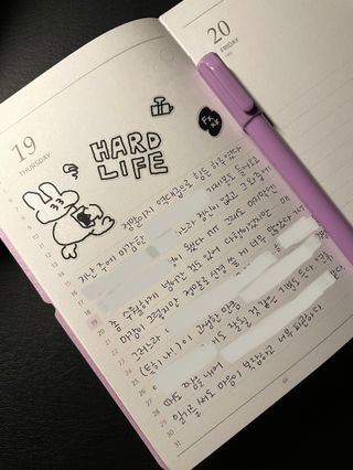 리훈 2023년 이야기다이어리 숏 날짜형 — 5점을 준 리뷰어가 2023년 1월 올린 사용 사진