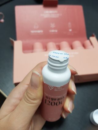 랩앤뷰티 메가 벨벳 콜라겐 12000 — 2.5점을 준 리뷰어가 2021년 5월 올린 사용 사진