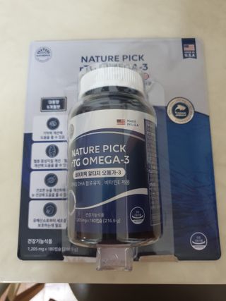 서울약사신협 네이처픽_알티지오메가3_1,205mg x 180캡슐 — 5점을 준 리뷰어가 2021년 9월 올린 사용 사진