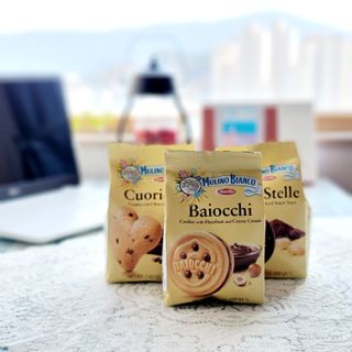 바릴라 몰리노비앙코 쿠키 3종_판디스텔라,쿠오리치니,바이오치 — 5점을 준 리뷰어가 2022년 1월 올린 사용 사진