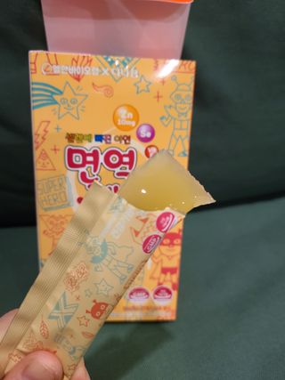 다나음 셀렌에 빠진 아연면역젤리 열대과일맛+사과맛 — 5점을 준 리뷰어가 2023년 1월 올린 사용 사진