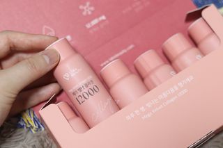 랩앤뷰티 메가 벨벳 콜라겐 12000 — 4.5점을 준 리뷰어가 2021년 5월 올린 사용 사진