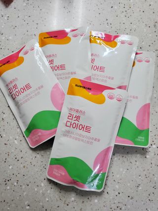 [경남제약헬스케어] 케어플러스 리셋 다이어트 청포도맛 100ml X 5포 (5일분) — 5점을 준 리뷰어가 2023년 4월 올린 사용 사진