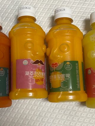 탐라원 제주의 맛, 몬딱주스 4종세트 - 한라봉몬딱주스, 천혜향몬딱주스, 청귤에이드, 당근몬딱주스 — 5점을 준 리뷰어가 2021년 8월 올린 사용 사진