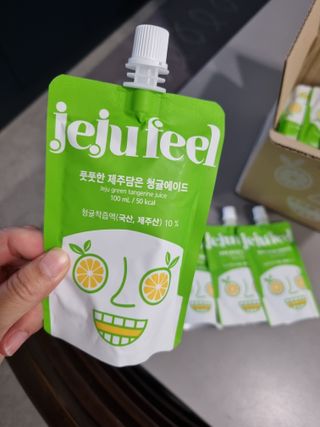 JEJUFEEL 풋풋한 제주담은 청귤에이드 — 4점을 준 리뷰어가 2022년 10월 올린 사용 사진