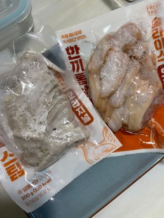 한끼통살 슬라이스 닭가슴살 — 5점을 준 리뷰어가 2023년 2월 올린 사용 사진