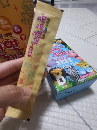 다나음 셀렌에 빠진 아연면역젤리 열대과일맛+사과맛 — 3.5점을 준 리뷰어가 2023년 7월 올린 사용 사진