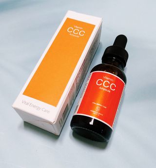 더마 사이언스 비타민 CCC 앰플 기미 브라이트닝 세럼 30ml — 5점을 준 리뷰어가 2021년 8월 올린 사용 사진
