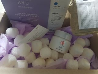 AYU25[아유트웬티파이브]다마스크로즈워터 베이스 천연 수분 촉촉 크림 — 5점을 준 리뷰어가 2021년 3월 올린 사용 사진