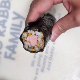 해풀잎 누구나 김밥*1ea [(혼합야채 35g *1ea,  김밥김 (5g, 5ea),  양념간장 (6g, 5ea), 참기름(5g, 2ea)] — 5점을 준 리뷰어가 2022년 10월 올린 사용 사진